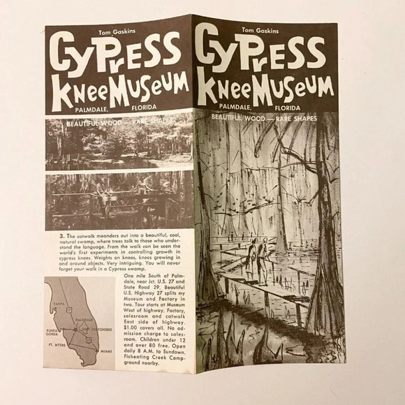 Vintage 1960s Busch Gardens Cypress Knee Museum Gardens Brochures Pamphlets - Picture 9 of 10